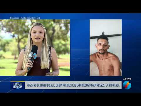 PM prende dois criminosos furtando materiais de uma obra em Rio Verde