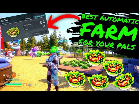 BEST AUTOMATIC FARM for YOUR PALS!!! BEST FOOD IN PALWORLD!!!