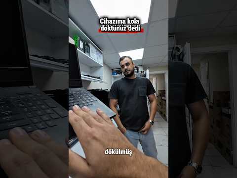 Cihaza bu kolayı Kim döktü ! #laptop #kola