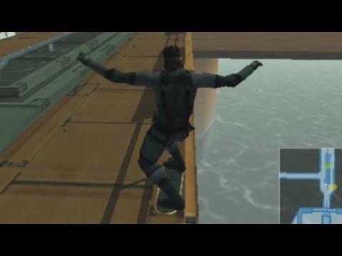 Metal Gear Solid 2: Substance - Snake Skateboarding Gameplay