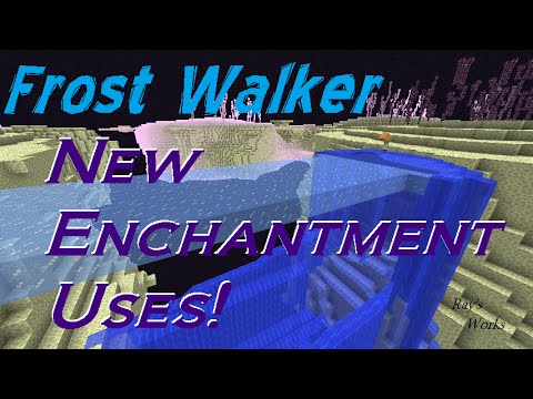Frost Walker-New Enchantment Uses! Vanilla Survival 15w42a Snapshot | Ray's Works Video