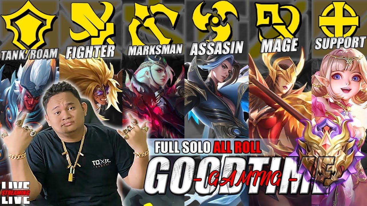 SOLO RANK PLAY ALL ROLE JUNGLER,GOLD,MID,EXP & ROAM!