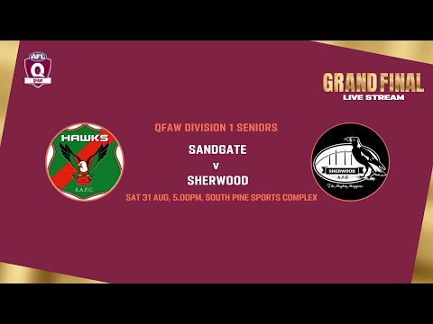 LIVE QFAW Division 1 Seniors Grand Final - Sandgate v Sherwood