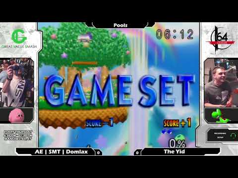 Smash 64: AE | SMT | Domlax (Kirby) V The Yid (Yoshi) - Shattered 114 Tournament SSB64