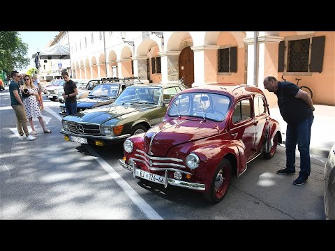 Na Terezijani u centru Bjelovara izloženi atraktivni oldtimeri