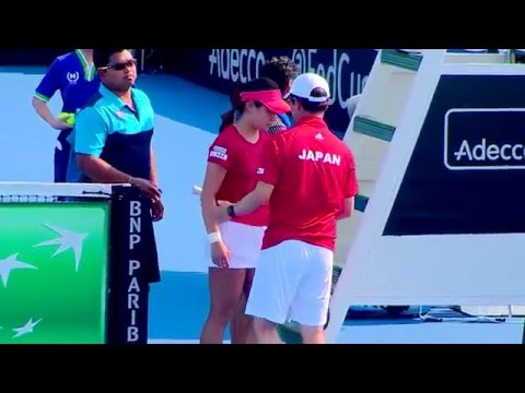 TENNIS Fed Cup Single women (1) Luksika KUMKHUM  (THA)  VS Nao  (JPN)