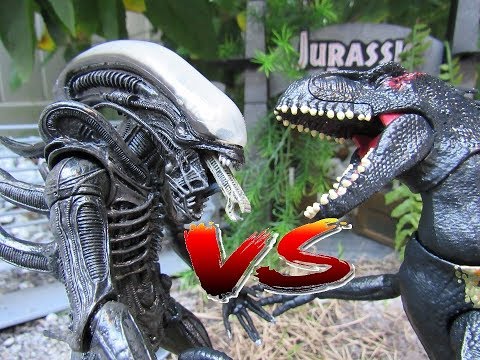 Indoraptor Vs. Xenomorph - Dinosaur Battles - Stop Motion