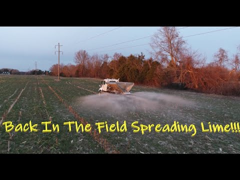 1/18/21 Back In The Fields Spreading Lime