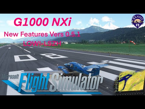 MSFS 2020 | G1000 NXi New Features | Version 0.5.1 | LOWI-LSZH | ILS Approach | Holding |