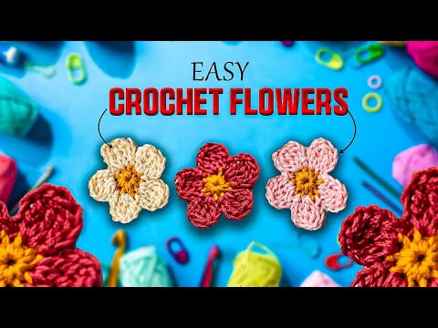 How to Crochet Flowers in Home Decor | Easy Crochet Flowers | My Creations Lala Rizwan