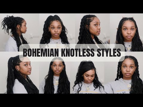 11 EASY STYLES FOR BOHEMIAN KNOTLESS BRAIDS