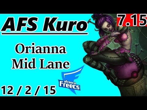 AFS Kuro as Orianna Mid Lane - S7 Patch 7.15 - Korea Challenger - Full Gameplay