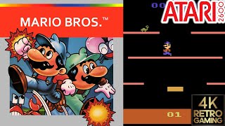 Mario Bros. Atari 2600 4k Gameplay