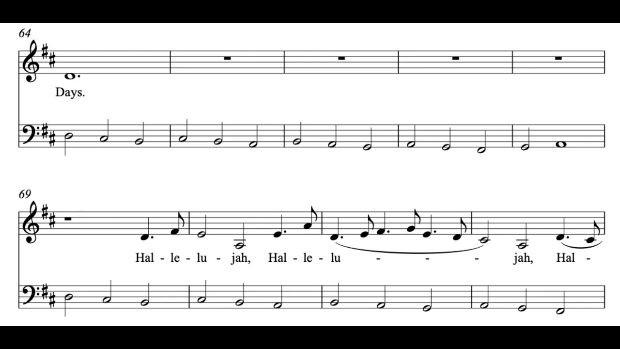An Evening Hymn (H. Purcell) Score Animation