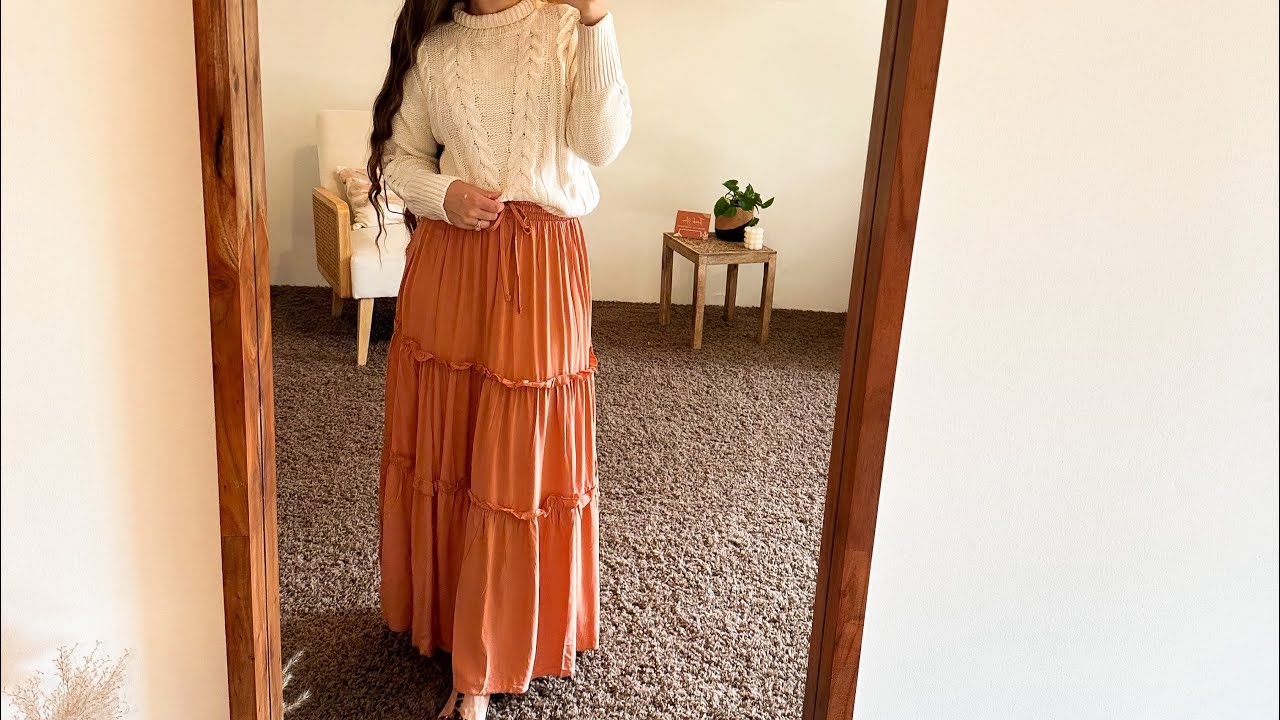 Jane Ruffle Maxi in Butter Orange