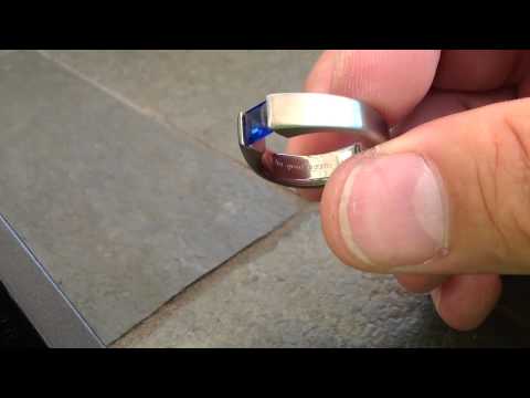 Princess Cut Tension Set Diamond Ring