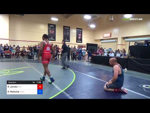 2018 Marine Corps US Open/Masters B Greco Roman 78 Quarters - Rudy James (Appl) Vs. Ryan Meloche (