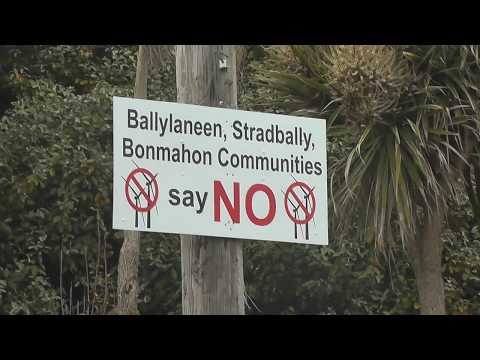 NO TURBINES - Sandart by Manolo - Bonmahon Beach Co Waterford.
