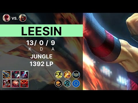 Lee Sin Jungle vs Zed - 1392 LP Challenger - EUW 15.12