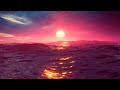 Calming Ocean Sunset Ambience - 12 Hours - 4K Ultra HD