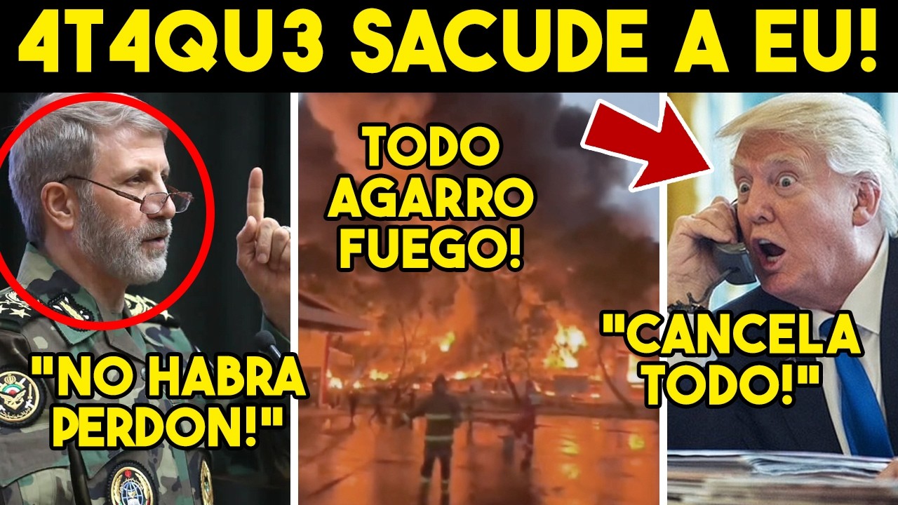 PANICO TOTAL! TRUMP SIN SALIDA, IRAN GANA APUESTA. 4T4QU3 SACUDE A EU, TODO SE DERRUMBA. HOY