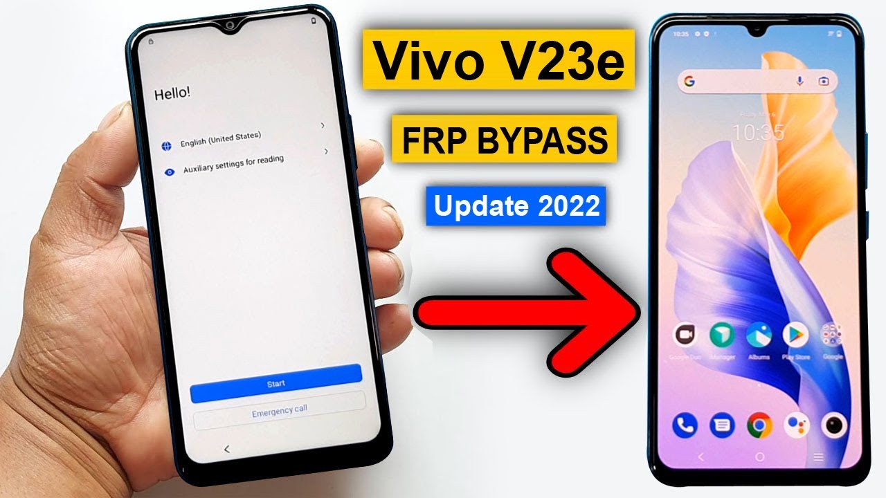 Vivo V23e (V2116) FRP Bypass Android 12 New Update June 2022 | Vivo V23e Google Account Bypass