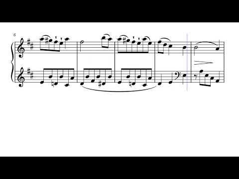 Menuett in D, KV 7 – Wolfgang Amadeus Mozart (Sheet music - Partition)