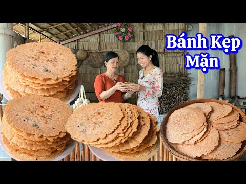 BÁNH KẸP Mặn tôm khô tép sấy nước cốt dừa giòn ngon hấp dẫn