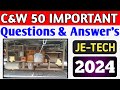 C W LHB Related Questions And Answers For Departmental JE Exams In HINDI