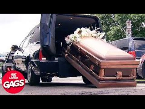 Casket Falls Out Of The Car 🚘 | Just For Laughs Gags