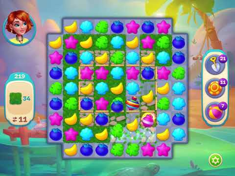 Hawaii Match-3 Mania Level 219 - No Boosters - FULL STORY - CaroGamesNL