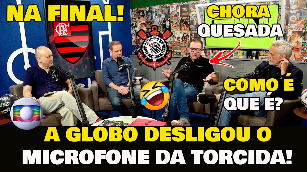 CHORA QUESADA! "A GLOBO NÃO DESLIGOU O MICROFONE" A TORCIDA DO CORINTHIANS QUE SE CALOU! KKK