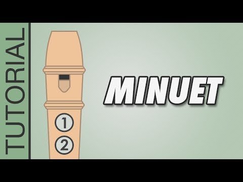 Bach - Minuet - Recorder Tutorial