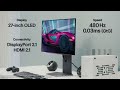 Unboxing: 27" LG UltraGear OLED QHD 480Hz 0.03ms DisplayPort 2.1 Gaming Monitor (27GX790A-B)