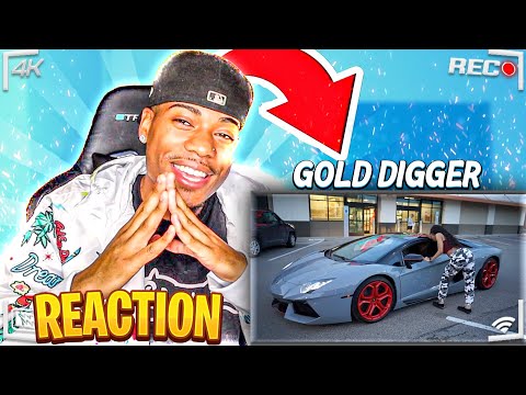 LAMBORGHINI GOLD DIGGER PRANK PART 1 | **MUST WATCH** | TRAY BILLS REACTS