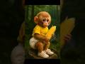 Monkey Laughing While Eating Corn Shorts