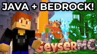 Play Minecraft Java & Bedrock TOGETHER! (GeyserMC)