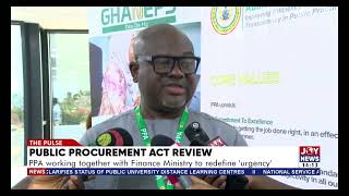 Public Procurement Act Review: PPA working together with Finance Ministry to reduce 'urgency'