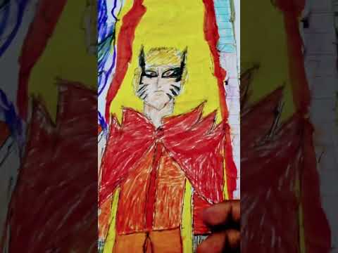 drawing naruto baryon mode