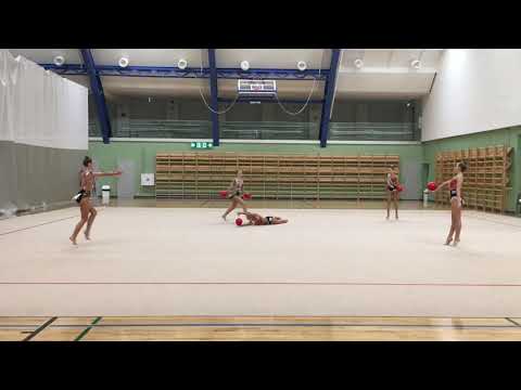 Sk Nord juunior team 2021. 5 balls. 5 ribbons. Mix