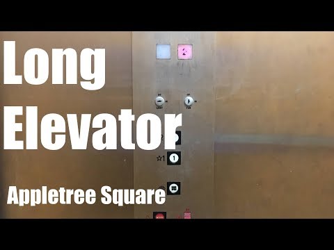 (Old Video) 1985 Long Hydraulic Elevator @ Appletree Square, Ellisville, MO