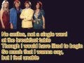 ABBA-One Man,One Woman (Lyrics)