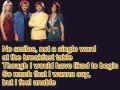 ABBA-One Man,One Woman (Lyrics) 