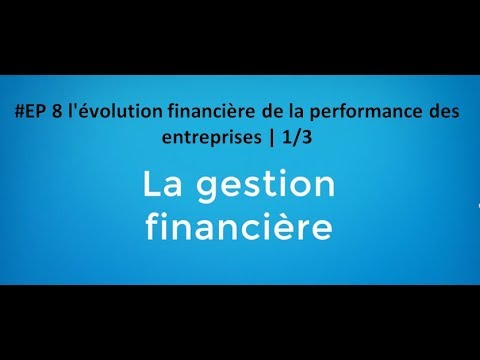 #EP 8 gestion financière: l'évolution financière de la performance des entreprises | 1/3