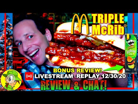 , title : 'McDonald's® TRIPLE MCRIB® 🐷 Pringles® SCORCHIN' CHILE & LIME 🔥 Reviews 12.30.20 Peep THIS Out! 🕵️‍♂️'