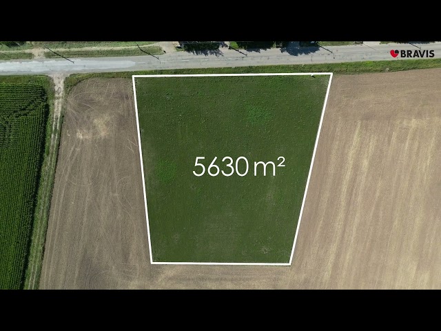 Prodej pozemku "C" o rozloze 1567 m², obec Drásov, okres Brno-venkov, projekt na výstavbu rodinného domu