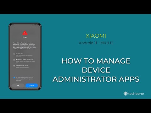 How to Manage Device administrator apps - Xiaomi [Android 11 - MIUI 12]