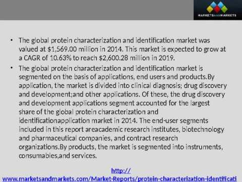 Protein Characterization and Identification Market worth $2,600.28 Million By 2019