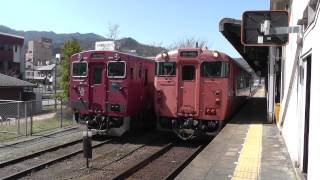 preview picture of video 'JRキハ４０-2007(首都圏色)　-和田山駅-　発車'