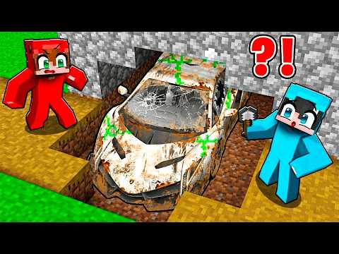 Encontramos un COCHE ROBADO Debajo de una Casa en Minecraft